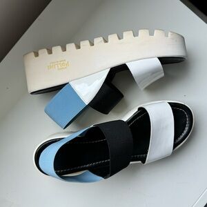 Pollini Italian platform sandals